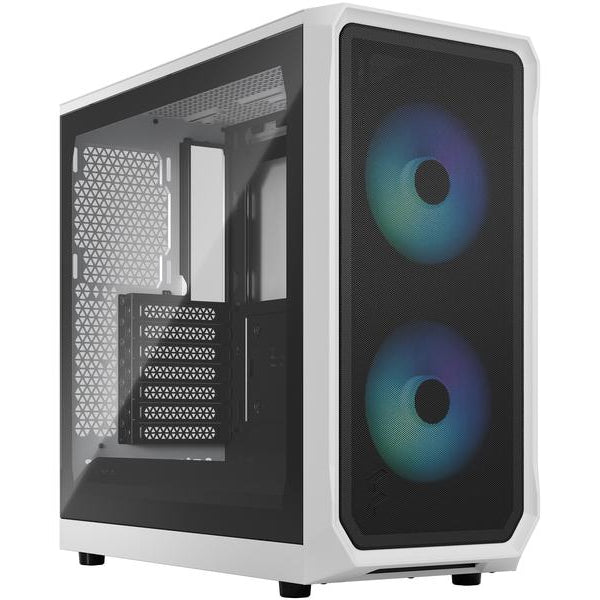 Fractal Design PC-Gehäuse Focus 2 RGB TG Clear Tint Weiss