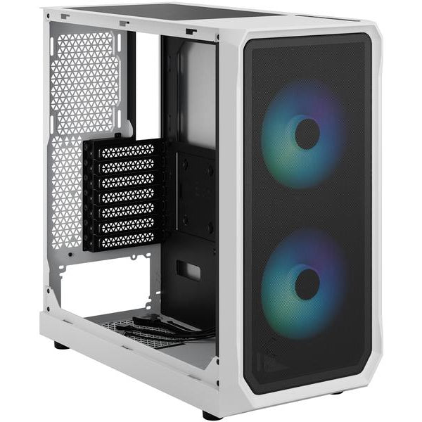 Fractal Design PC-Gehäuse Focus 2 RGB TG Clear Tint Weiss