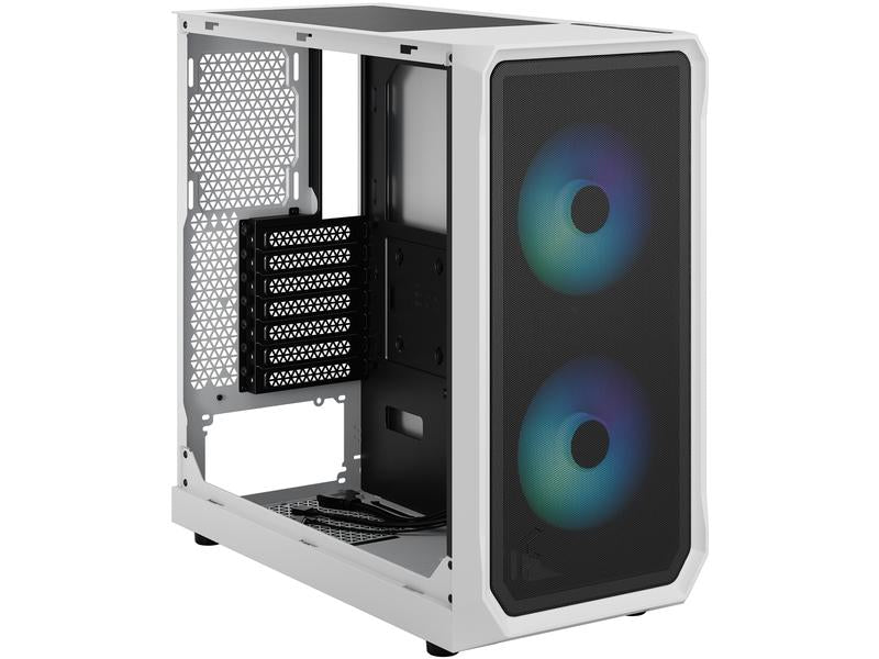 Fractal Design PC-Gehäuse Focus 2 RGB TG Clear Tint Weiss