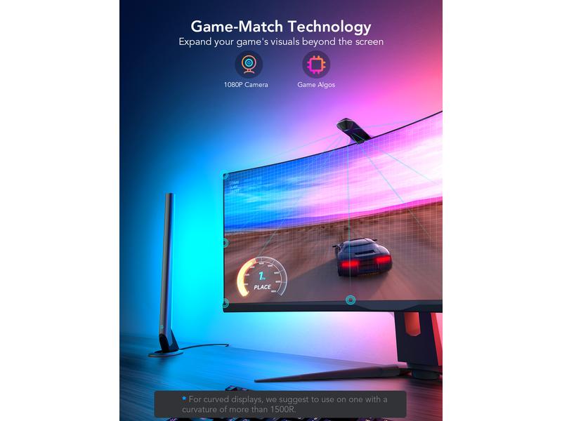 Govee Pro Gaming-Licht DreamView G1, RGBIC, WiFi