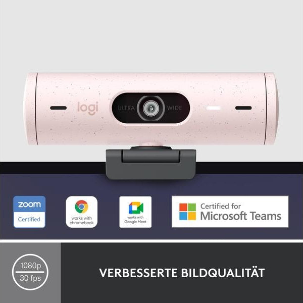 Logitech Webcam Brio 500 Rosa