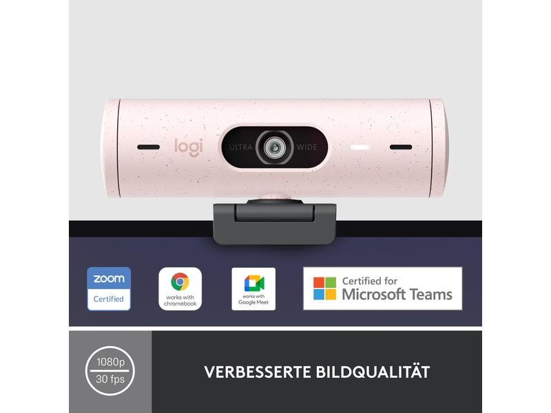 Logitech Webcam Brio 500 Rosa