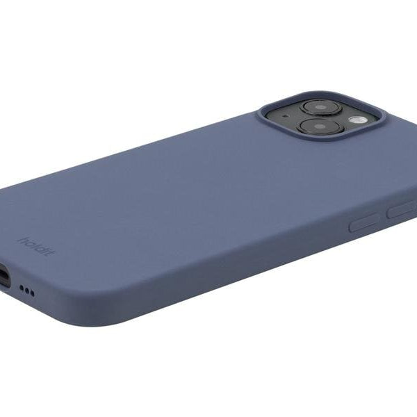 Holdit Back Cover Silicone iPhone 15 Plus Blau