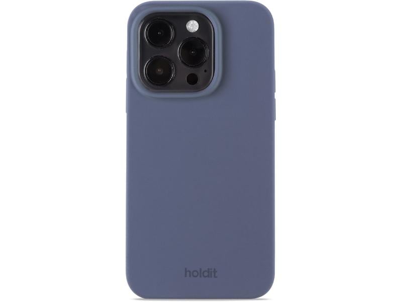 Holdit Back Cover Silicone iPhone 14 Pro Blau