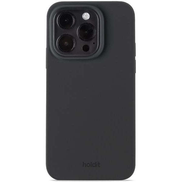 Holdit Back Cover Silicone iPhone 15 Pro Schwarz