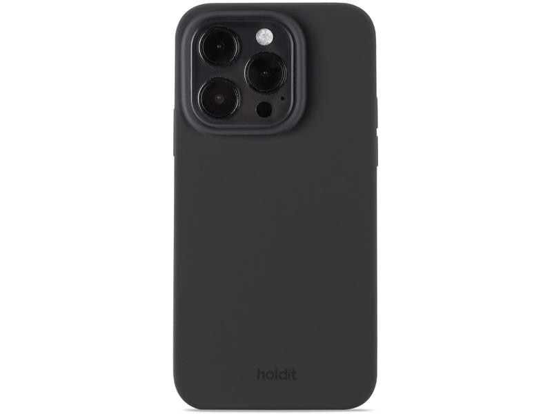 Holdit Back Cover Silicone iPhone 15 Pro Schwarz