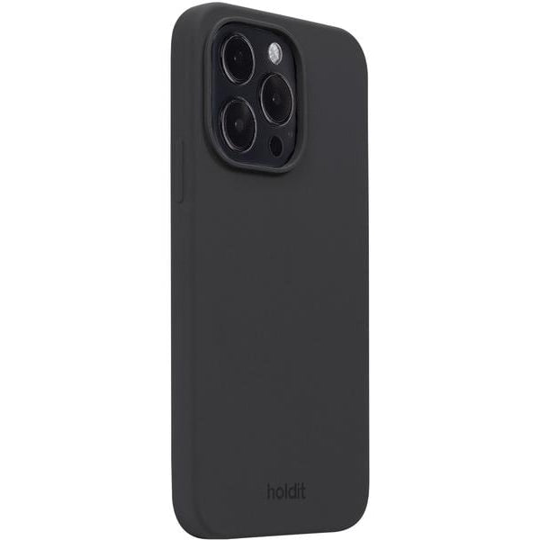 Holdit Back Cover Silicone iPhone 15 Pro Schwarz
