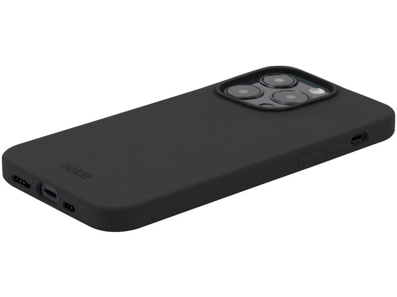 Holdit Back Cover Silicone iPhone 15 Pro Schwarz