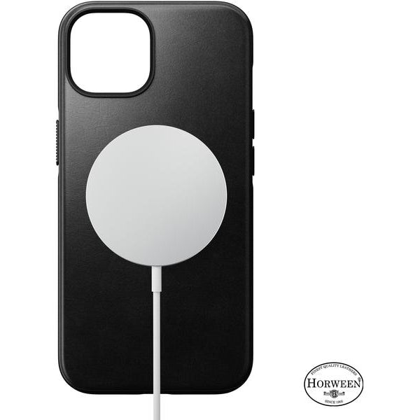 Nomad Back Cover Modern Leather Horween iPhone 14 Plus Schwarz