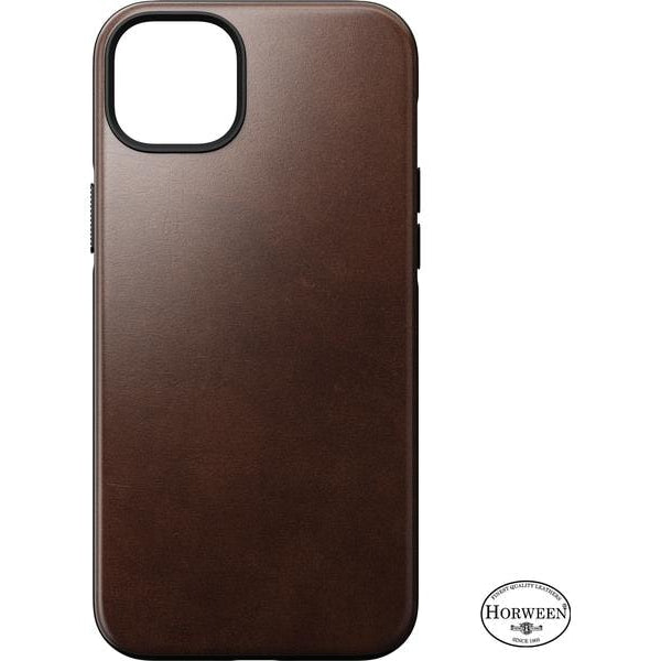 Nomad Back Cover Modern Leather Horween iPhone 14 Plus Braun