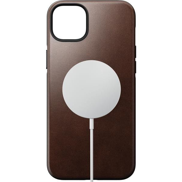 Nomad Back Cover Modern Leather Horween iPhone 14 Plus Braun