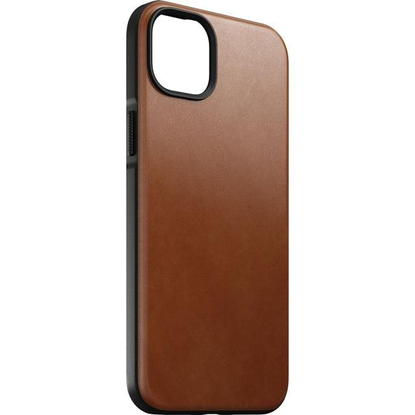 Nomad Back Cover Modern Leather iPhone 14 Plus Hellbraun