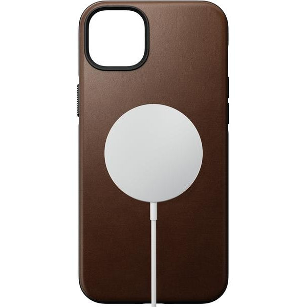 Nomad Back Cover Modern Leather iPhone 14 Plus Braun