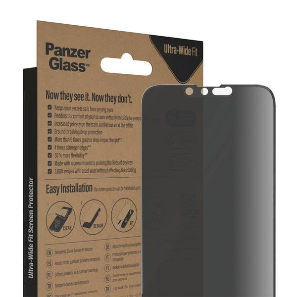 Panzerglass Displayschutz Ultra Wide Fit Privacy iPhone 13/13 Pro/14