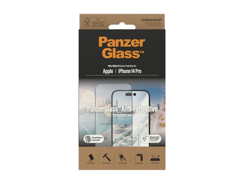 Panzerglass Displayschutz Ultra Wide Fit Anti Reflective iPhone 14 Pro