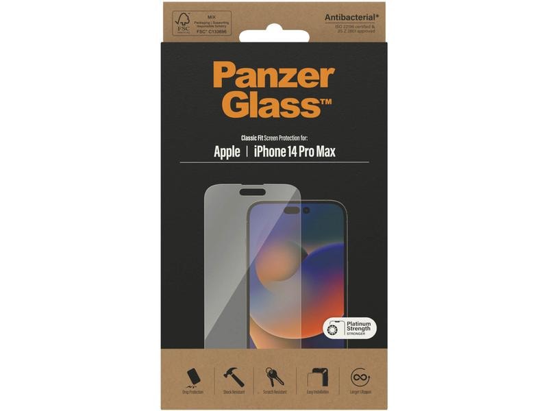 Panzerglass Displayschutz Classic Fit iPhone 14 Pro Max