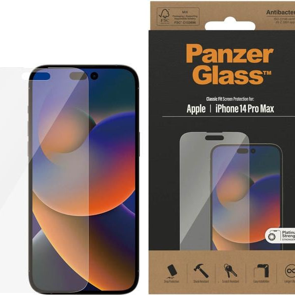 Panzerglass Displayschutz Classic Fit iPhone 14 Pro Max
