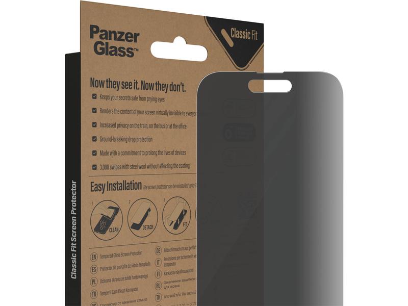 Panzerglass Displayschutz Classic Fit Privacy iPhone 14 Pro