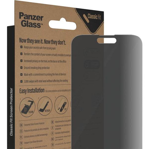 Panzerglass Displayschutz Classic Fit Privacy iPhone 14 Pro Max