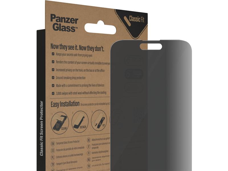 Panzerglass Displayschutz Classic Fit Privacy iPhone 14 Pro Max
