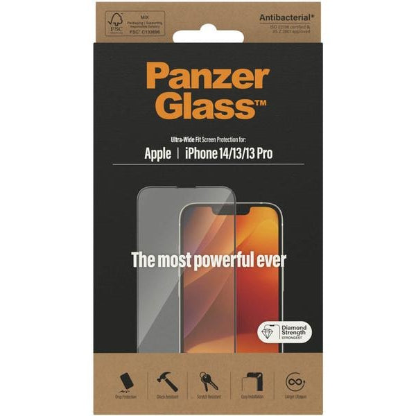Panzerglass Displayschutz Ultra Wide Fit iPhone 13/13 Pro/14