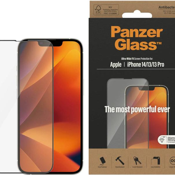 Panzerglass Displayschutz Ultra Wide Fit iPhone 13/13 Pro/14
