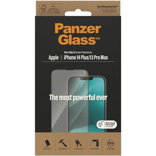 Panzerglass Displayschutz Ultra Wide Fit iPhone 13 Pro Max/14 Plus