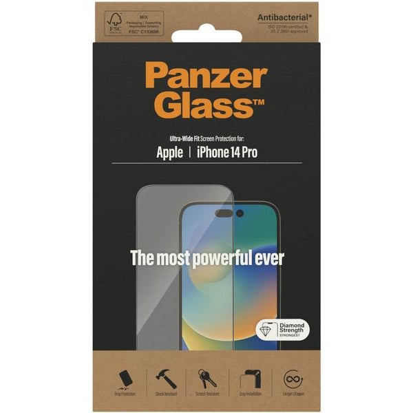 Panzerglass Displayschutz Ultra Wide Fit iPhone 14 Pro