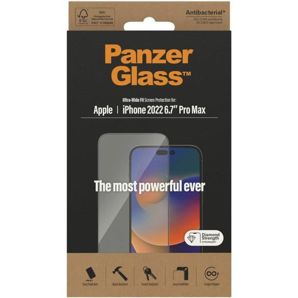Panzerglass Displayschutz Ultra Wide Fit iPhone 14 Pro Max