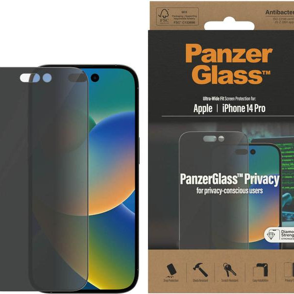 Panzerglass Displayschutz Ultra Wide Fit Privacy iPhone 14 Pro