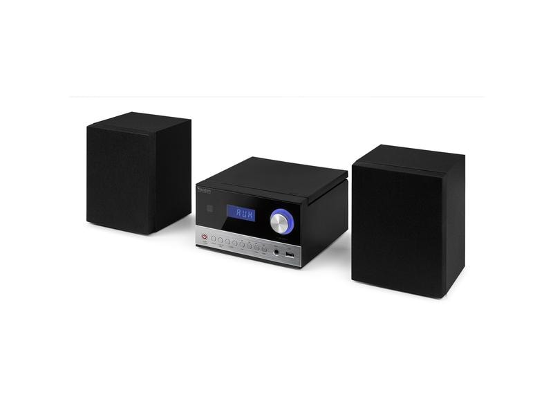 Audizio Micro-HiFi Anlage Toulon Schwarz/Silber