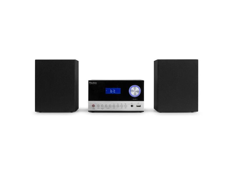 Audizio Micro-HiFi Anlage Toulon Schwarz/Silber