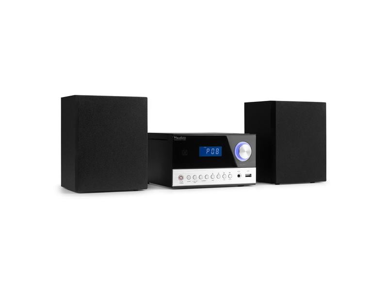 Audizio Micro-HiFi Anlage Toulon Schwarz/Silber