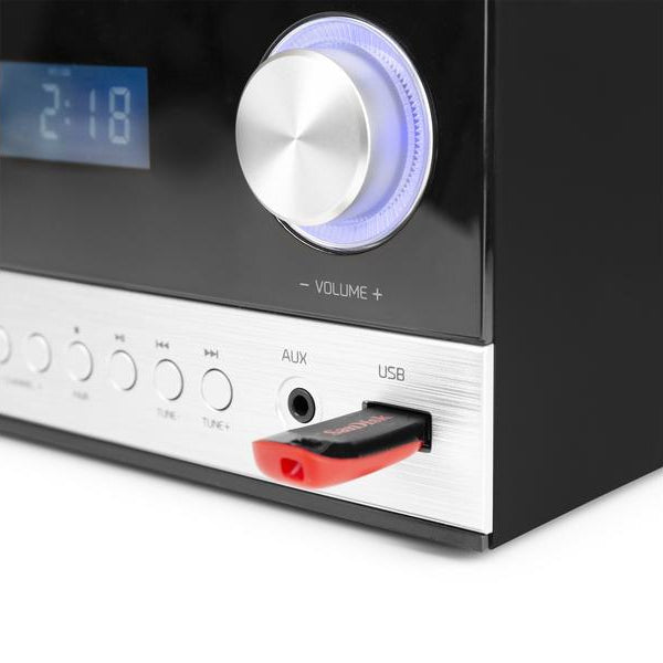 Audizio Micro-HiFi Anlage Toulon Schwarz/Silber