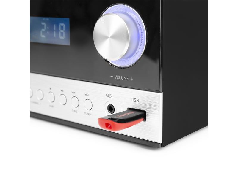 Audizio Micro-HiFi Anlage Toulon Schwarz/Silber