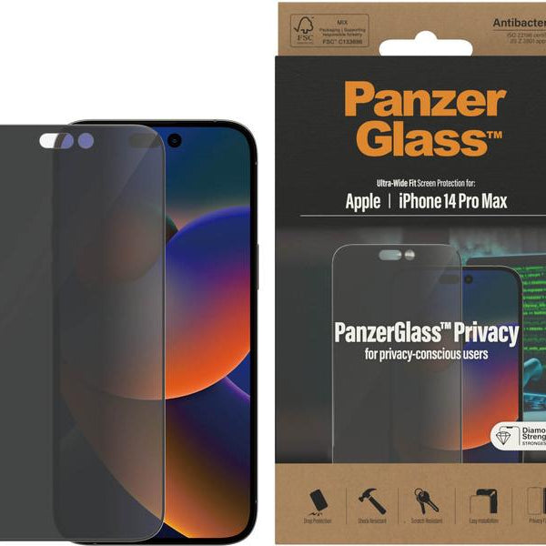 Panzerglass Displayschutz Ultra Wide Fit Privacy iPhone 14 Pro Max