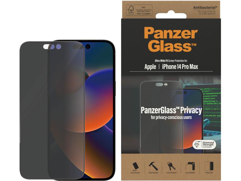 Panzerglass Displayschutz Ultra Wide Fit Privacy iPhone 14 Pro Max