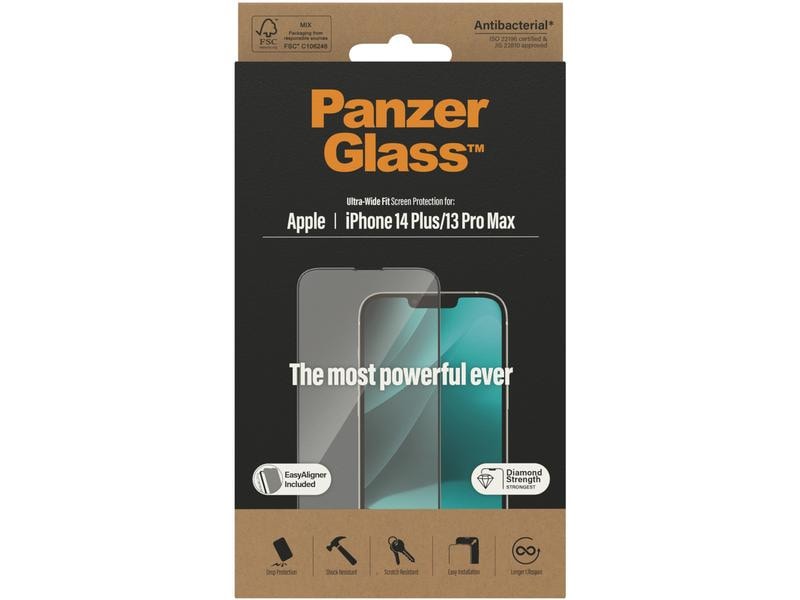 Panzerglass Displayschutz Ultra Wide Fit iPhone 13 Pro Max/14 Plus