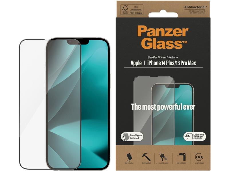 Panzerglass Displayschutz Ultra Wide Fit iPhone 13 Pro Max/14 Plus