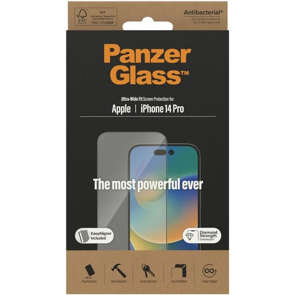 Panzerglass Displayschutz Ultra Wide Fit iPhone 14 Pro
