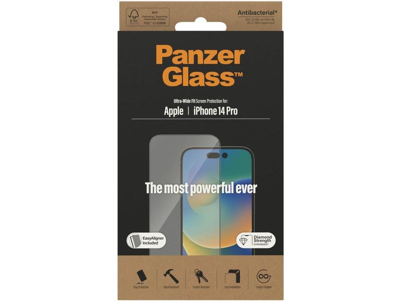 Panzerglass Displayschutz Ultra Wide Fit iPhone 14 Pro