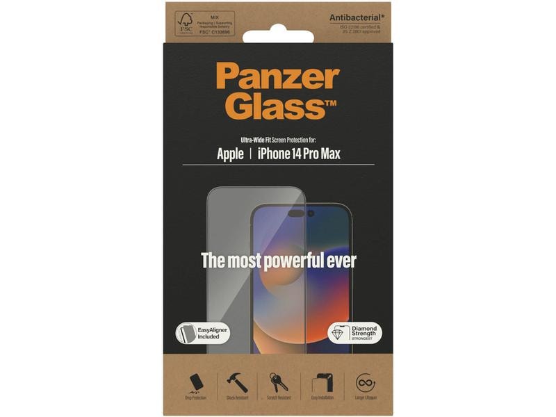 Panzerglass Displayschutz Ultra Wide Fit iPhone 14 Pro Max