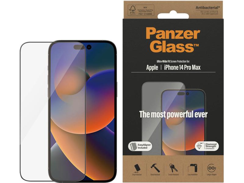 Panzerglass Displayschutz Ultra Wide Fit iPhone 14 Pro Max