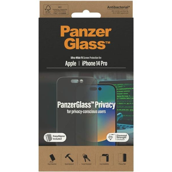 Panzerglass Displayschutz Ultra Wide Fit Privacy iPhone 14 Pro