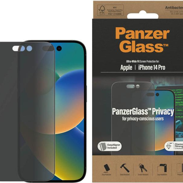 Panzerglass Displayschutz Ultra Wide Fit Privacy iPhone 14 Pro