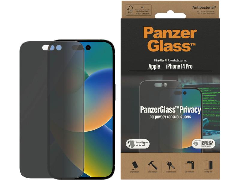 Panzerglass Displayschutz Ultra Wide Fit Privacy iPhone 14 Pro