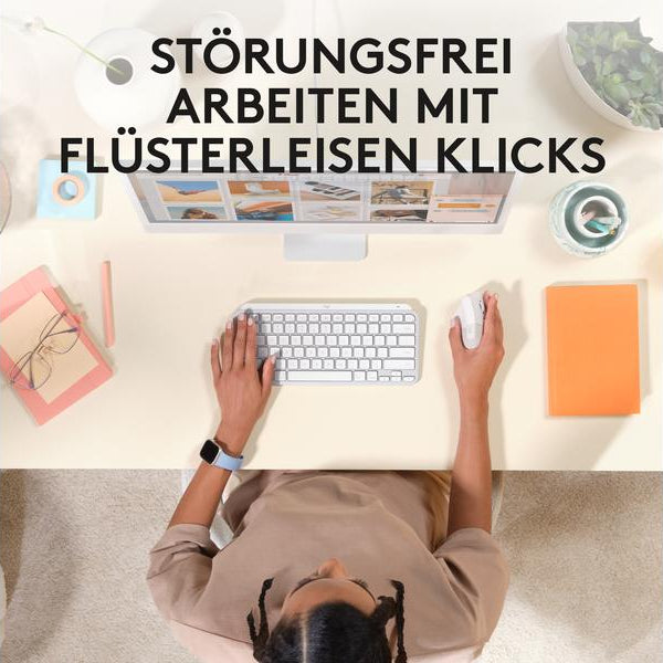 Logitech Ergonomische Maus Lift for Mac off-white