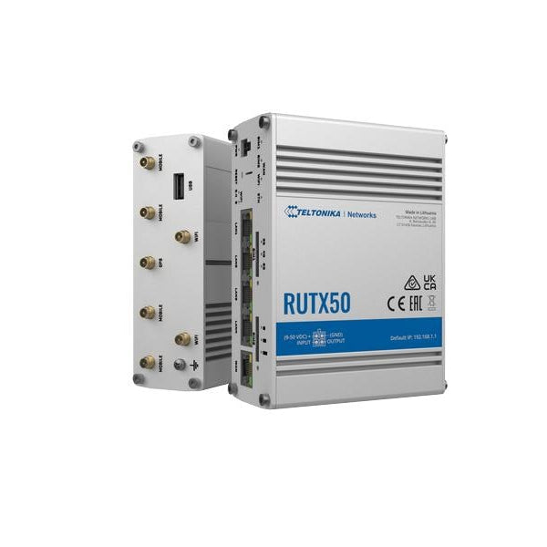 Teltonika LTE-Industrierouter RUTX50 5G, WiFi-5, 5x GE LAN