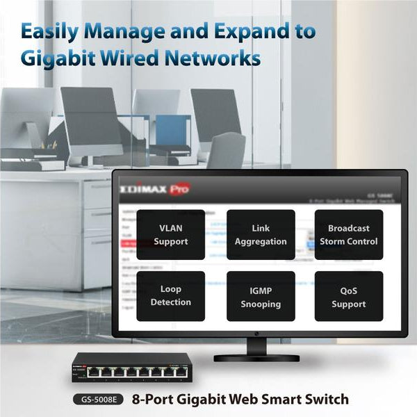Edimax Switch GS-5008E 8 Port