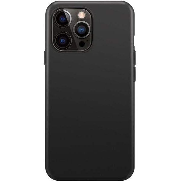 Xqisit Back Cover Silicone Case AB  iPhone 14 Pro Max Schwarz